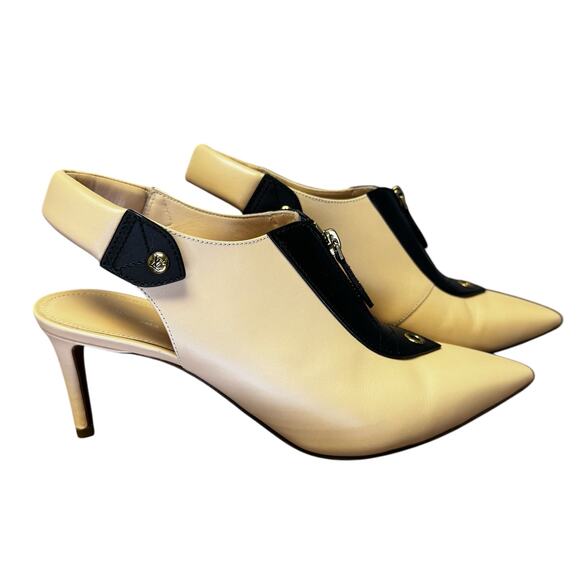 NEW Louis Vuitton Calf Leather Allure Slingback Pumps in Natural Size 39 / US 9 - Picture 9 of 14